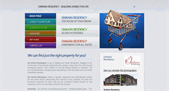 Desktop Screenshot of omkararesidency.com